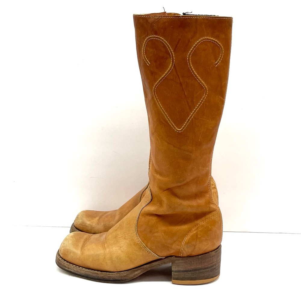 Campus Tan Leather boots Sz 7.5